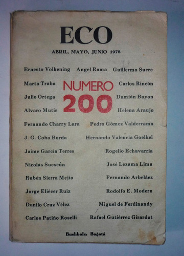 Eco Revista De La Cultura De Occidente - Numero 200