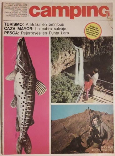 Revista Camping N°23 Junio 1971 Caza Pesca Armas Fauna Flora
