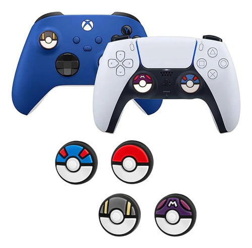 Thumb Grip Caps Para Nintendo Control Pro Ps5 Xbox Pokeball