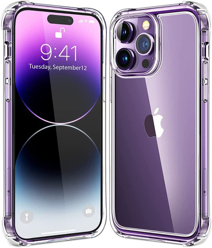 Imagen 1 de 7 de Estuche - Forro Clear Transparente Apple iPhone 14 Pro Max