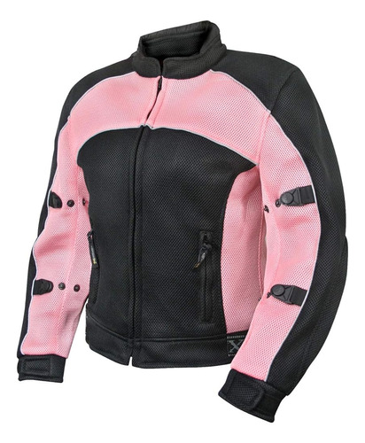 Xelement Cf508 Chaqueta De Malla Negra Y Rosa 'guardian' Par