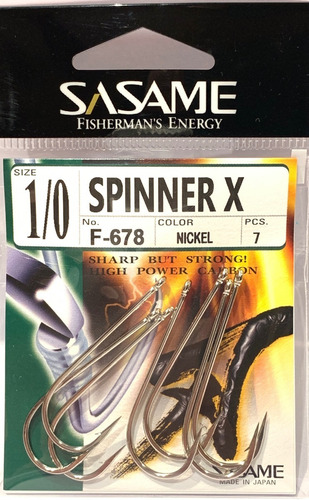 Anzuelo Sasame Spinner X Nickel Ojal Para Variada Medidas 
