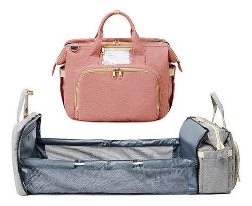 Bolsa De Maternidade Com Mochila Para Meninas/meninos, Rosa
