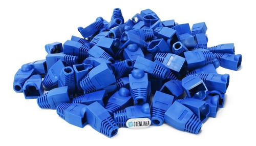 Capuchones Protectores Para Conectores Rj45 Azul 100 U