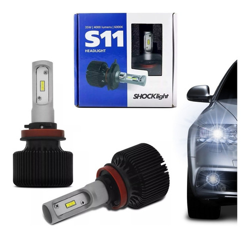 Kit Super Led Headlight S11 9006 H7 6000k 35w 4000lm