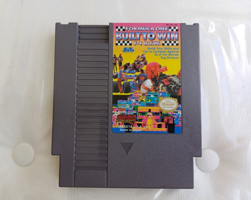 Jogo Formula One Built To Win Raro Nes 72 Pinos Impecável