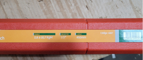 Crique Torquimetro Zafe 1/2'' Wembley By Bremen 20kgm 200 Nm