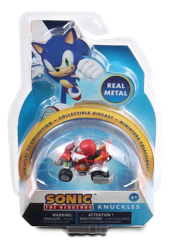Sonic Sega All Stars Racing Knuckles Diecast Metal Replay Color Rojo