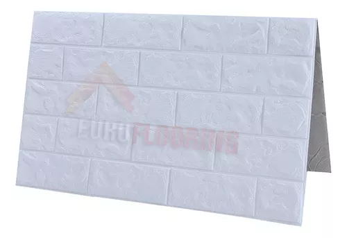 Pack X 10 Placa Revestimiento Pared Autoadhesiva 70x77cm 8mm