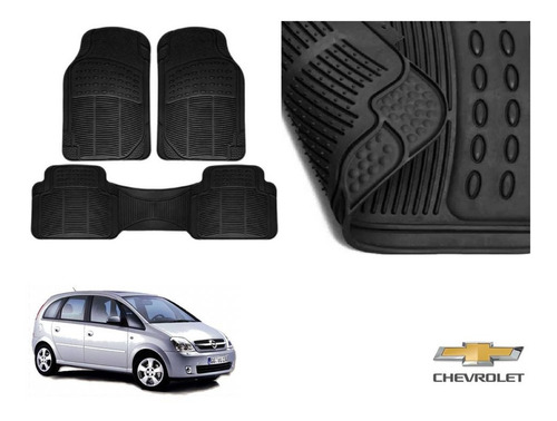 Tapetes Uso Rudo Chevrolet Meriva 2007 Rubber Black Original