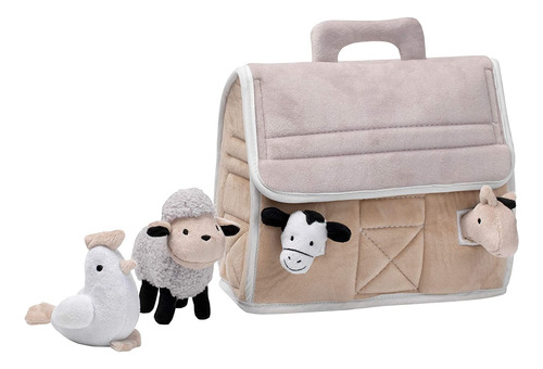 Baby Farm Granero De Peluche 4 Animales De Peluche - Ta...