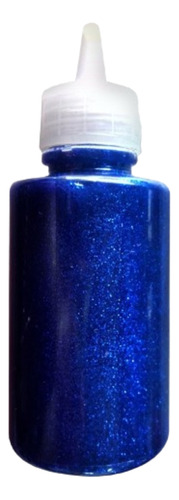 Escarcha Brillantina Liquida 60 Gr X 3 Und Azul