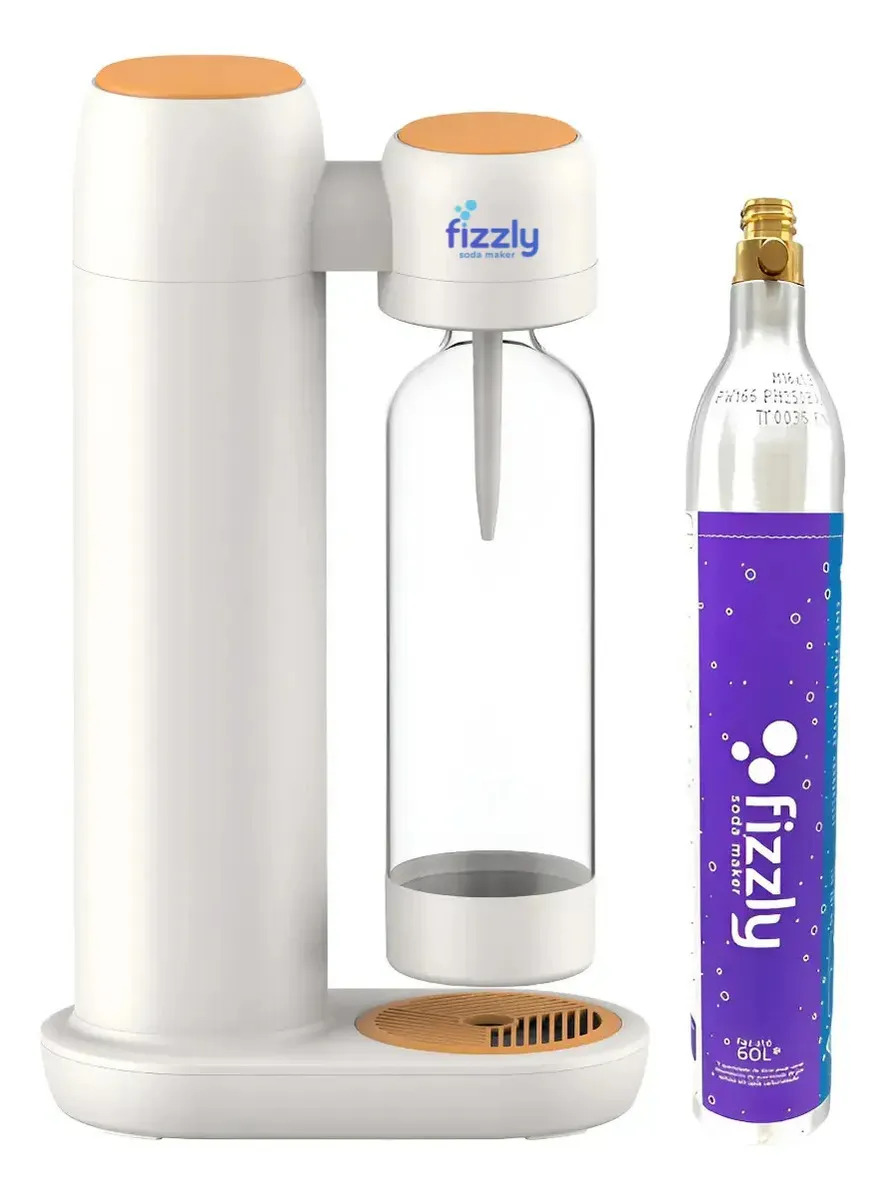 Máquina Para Gaseificar Água Fazer Água Com Gás Fizzly One Cor Branco