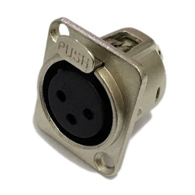 Conector Plug Xlr Fêmea De Painel Santo Angelo Sa2x