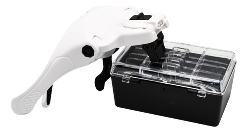 Lentes Lupa Luz Led Y Aumento Ajustable Pestaña Microblading