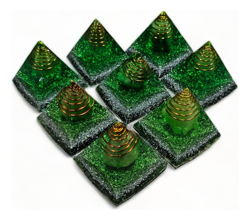 Orgon Orgonita Mini Piramide 6 X 6 Cm Mundo Hindu