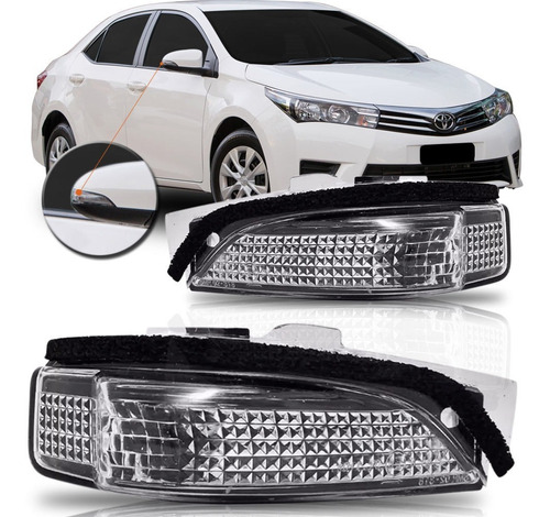 Par Pisca Retrovisor Corolla 2015 2016 2017 2018 2019