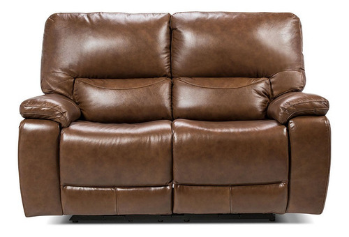 Rosen Sofa Reclinable Poch 2c Cuero Tabaco
