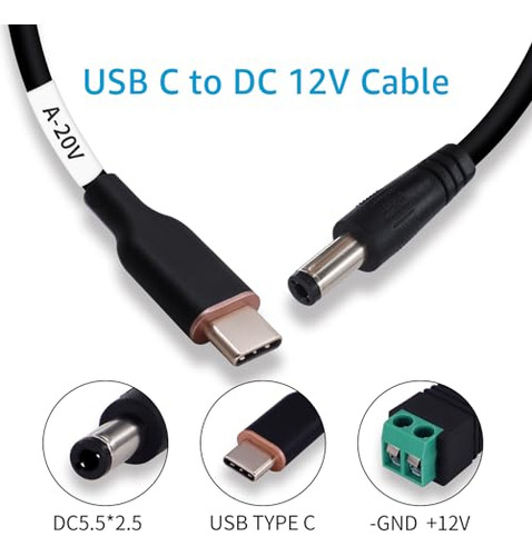 Cable De Alimentación De Usb Tipo C Pd A Dc Dsd Tech Magicco