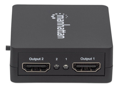 Imagen 4 de 6 de Video Splitter De 2 Puertos Hdmi 1080p Negro Manhattan