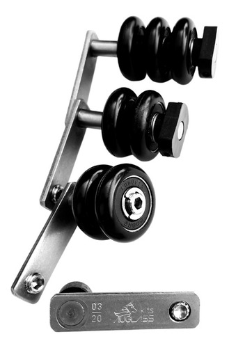 21 Kits Roldanas Corpo Inox Para Sacada De Vidro