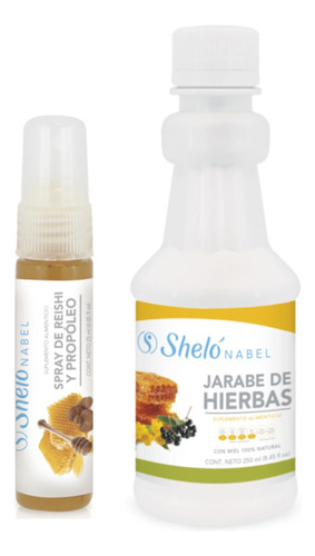 Spray De Reishi Y Propoleo + Jarabe De Hierbas, Shelo Nabel.