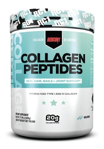 Colágeno Hidrolizado Péptidos Redcon1 - Collagen Peptides Sabor Unflavored