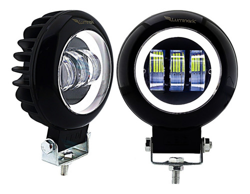 Imagem 1 de 7 de Par Farol Milha Led 102w (2x 51w) Foco Longo Off Road 12v24v