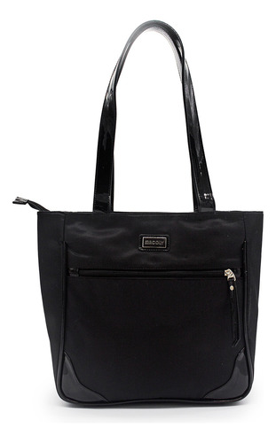 Bolso De Hombro Macoly 793 Satin Negro