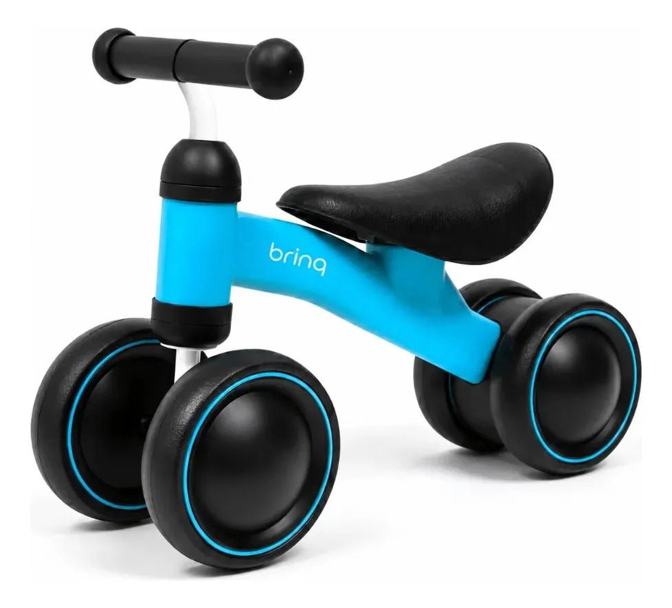 Bicicleta Equilíbrio Sem Pedal Andador Infantil Azul
