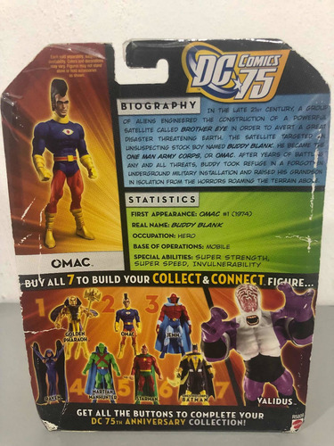 Omac 75 Años Dc Comics Universe Classics Mattel Baf Validus