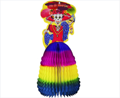 Decoración Día De Muertos Catrina Sola #1 10 Piezas