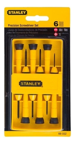 Juego de 6 llaves de precisión, destornilladores y destornilladores Philips - Stanley