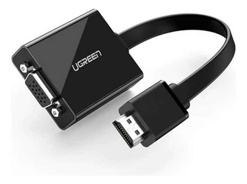 Cable Ugreen Hdmi A Vga C/entrada De Audio 3.5mm Fhd 60hz