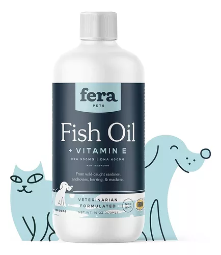  Aceite de salmón para perros y gatos, piel y pelaje saludables,  aceite de pescado, Omega 3 EPA DHA, suplemento alimenticio líquido para  mascotas, todo natural, apoya la salud de las articulaciones