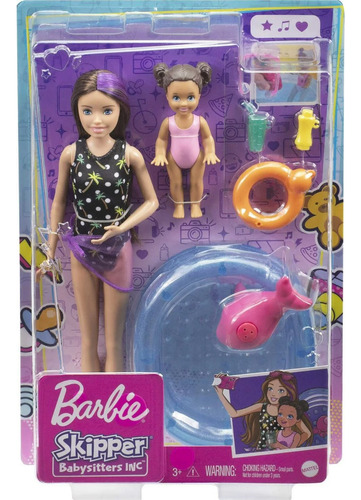 Muñeca Barbie Skipper Babysisster Inc C/ Pileta Mattel Lanús