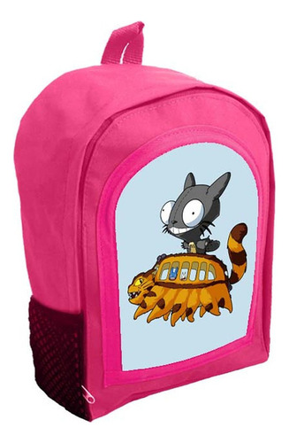 Mochila Infantil Rosa Nena Nene Totoro Anime Tt45