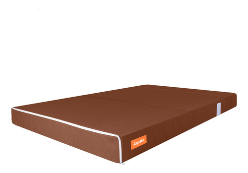 Sofa Cama Doble Agusto ® Sillon Plegable Matrimonial Colchon Color Café