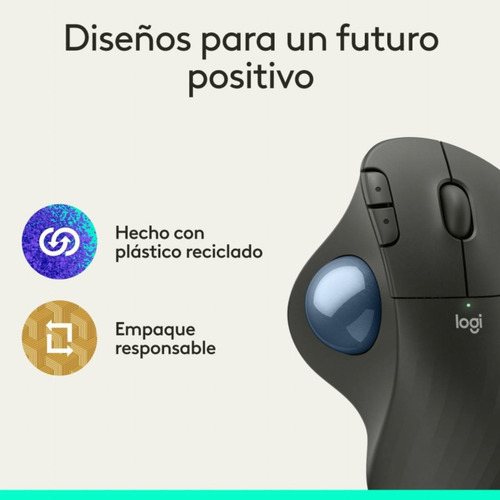 Logitech Ergo M575s Mouse Inalámbrico Con Trackball, Mouse