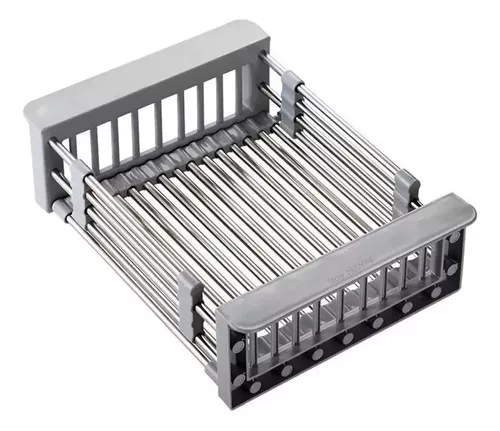 Escurridor Extensible Acero Inox Secaplatos Bacha Verduras