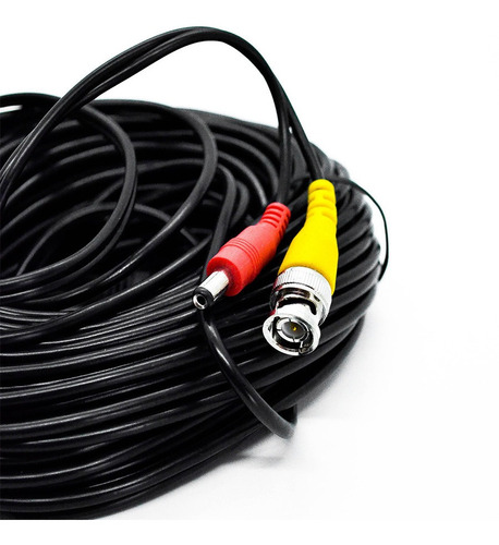 Imagen 3 de 10 de Cable Armado Con Fichas De Alimentación Y Video 20m Pv20