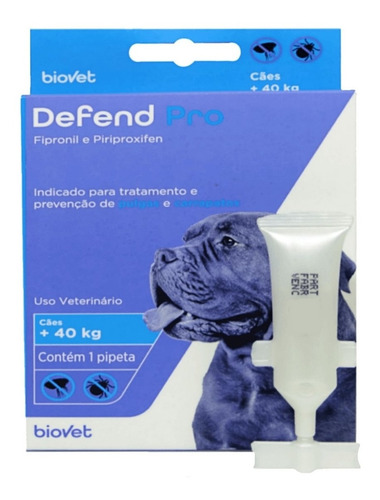 Kit 2 Defend Pro Cães (acima 40kg) - Biovet