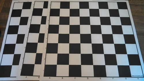 Tablero De Ajedrez De Cuerina - 5.5 Cm Con Nomenclatura