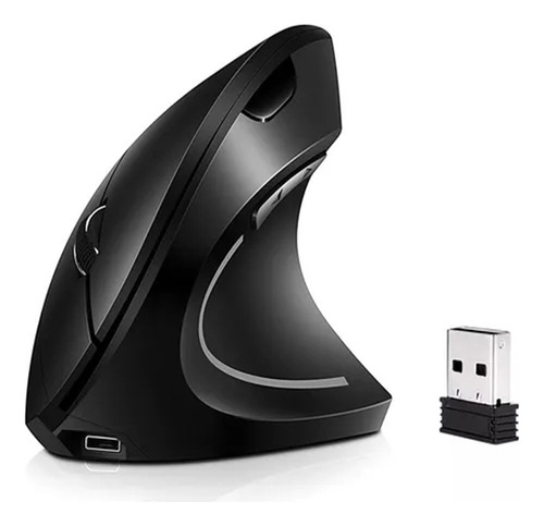 Mouse Vertical Sem Fio Com Design Ergonômico