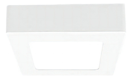 Panel Plafon Led Aplicar Cuadrado 6w Blanco Neutro 12x12cm Demasled