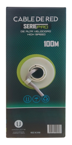 Imagen 4 de 9 de Cable Utp Cat5e Bobina 100 Mts Camara Redes Lan Cctv Bagc