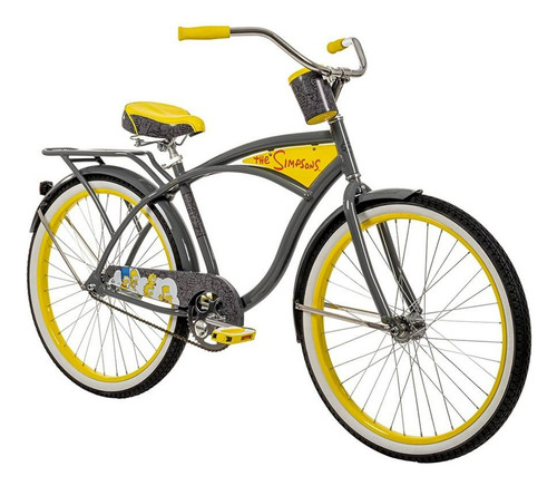 Huffy Bicicleta R26 Los Simpsons Color Azul Tamaño Del Cuadro Gris