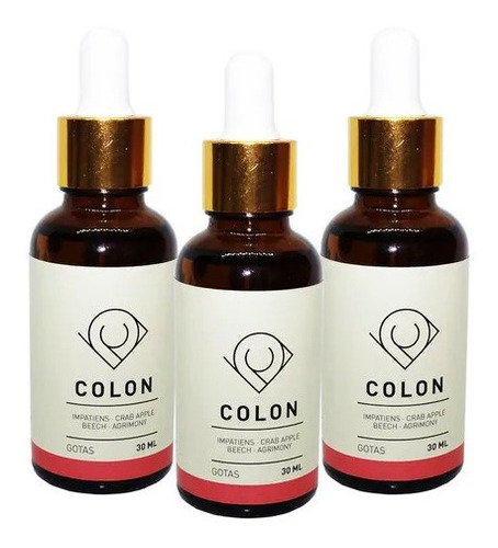 Pack Flores De Bach Colon 3x30ml. Limpieza