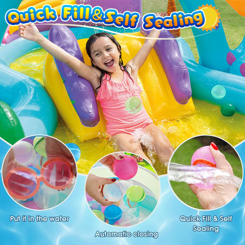 Globos De Agua Reutilizables De Silicona Multicolor 6 Piezas