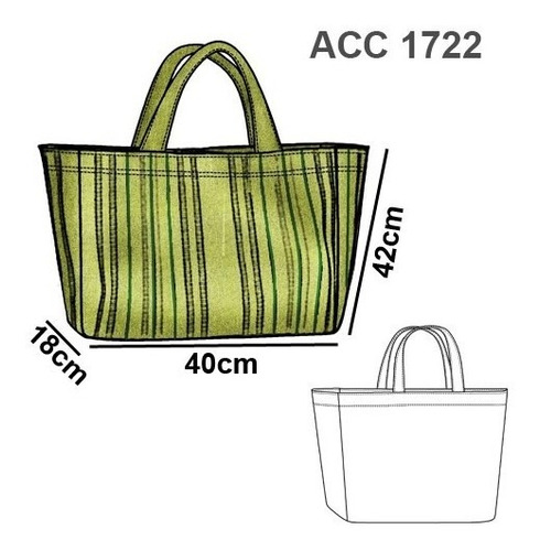 ( Moldes De Ropa)  Bolso Playa 1722